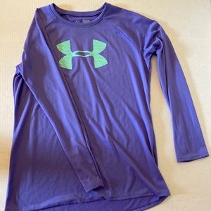 Under armor purple long sleeve t shirt